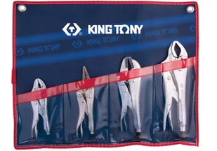 'ZESTAW SZCZYPIEC ZACISKOWYCH MORSE''''''''A 4 SZT. ETUI''''''' King Tony - Kombinerki i obcęgi - miniaturka - grafika 1
