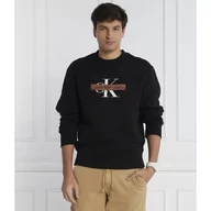 Bluzy męskie - CALVIN KLEIN JEANS Bluza MONOLOGO STENCIL | Regular Fit - miniaturka - grafika 1