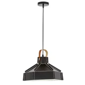 Lampy sufitowe - LAMPA SUFITOWA WISZĄCA LOFT CZARNA DONA W1 - miniaturka - grafika 1