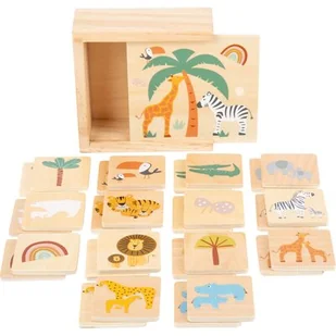Small Foot, gra edukacyjna Memo Safari - Gry planszowe - miniaturka - grafika 1