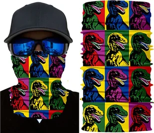 Pan i Pani Gadżet Chusta Dino r. uniwersalny 1 - Czapki i chusty sportowe damskie - miniaturka - grafika 1