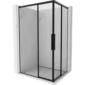 Kabiny prysznicowe - Mexen Rox Duo kabina prysznicowa rozsuwana 90 x 80 cm, czarna ramka, czarna - 8C2D-090-080-70-70 - miniaturka - grafika 1