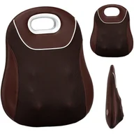 Masażery - Poduszka masująca masażer na fotel przenośny Brązowy - miniaturka - grafika 1