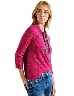 Cecil Damska koszulka z nadrukiem 3/4 rękaw, Cool Pink, XXL - Koszulki i topy damskie - miniaturka - grafika 1