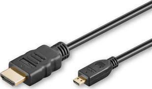 Kabel MicroConnect HDMI Micro - HDMI 1m czarny HDM19191V2.0D - Kable komputerowe i do monitorów - miniaturka - grafika 1