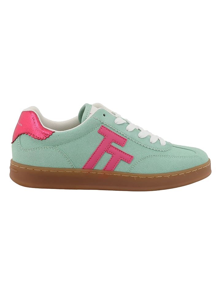 Tom Tailor Sneakersy w kolorze turkusowo-różowym