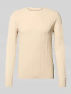 Swetry męskie - Sweter o kroju slim fit z efektem dzianiny model ‘Baron’ - miniaturka - grafika 1