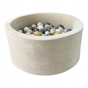 Suchy basen z kulkami 40x90 Velvet Krem 200 piłek - DOWOLNY MIX - Suche baseny Suchy basen z kulkami 40x90 Velvet Krem 200 piłek - DOWOLNY MIX - Suche baseny - miniaturka - grafika 1