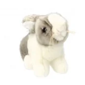 Maskotki i pluszaki - Pluszak 16 cm Królik biało-popielaty BEPPE 14094  BS - miniaturka - grafika 1
