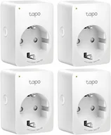 Systemy inteligentnych domów - TP-Link TP-LINK TAPO P100 GNIAZDKO SMART PLUG WI-FI 4 SZT TAPO P1004 PACK - miniaturka - grafika 1