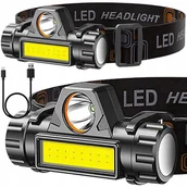 Latarki - LATARKA CZOŁOWA 4w1 LAMPKA CZOŁÓWKA LED REFLEKTOR Z MAGNESEM I AKUMULATOREM - miniaturka - grafika 1