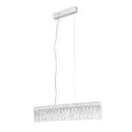 Lampy sufitowe - Lampa wisząca NOSTA LED 16W Ciepła biel 1507lm chromowana wym: 120 x 67 x 6 cm Italux - miniaturka - grafika 1
