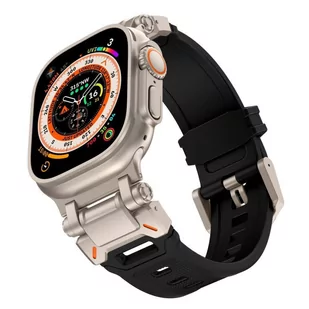 Pasek do APPLE WATCH 4 / 5 / 6 / 7 / 8 / 9 / SE / ULTRA 1/2 (44 / 45 / 49 MM) Tech-Protect Delta Pro black-titanium - Akcesoria do smartwatchy - miniaturka - grafika 3