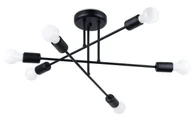 Lampy sufitowe - Czarna industrialna lampa sufitowa patyki - A633 K9-B45 - miniaturka - grafika 1