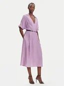 Sukienki - Fracomina Sukienka koszulowa FR25SD2012W413O9 Fioletowy Regular Fit - miniaturka - grafika 1