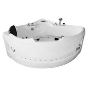 Wanny z hydromasażem - Mazur Bath&Spa Wanna z hydromasażem narożna lewa 135x135 cm MUS-1085 - miniaturka - grafika 1