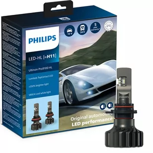 Philips Ultinon Pro9100 z ekskluzywną samochodową diodą LED Lumileds [~H11] - Żarówki samochodowe - miniaturka - grafika 1
