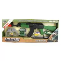 Zestaw militarny z akcesoriami + karabin na baterie 1329922 Dromader - Zabawki militarne - miniaturka - grafika 1