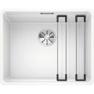 Zlewozmywaki - Blanco ETAGON 500-F Silgranit PuraDur Biały InFino szyny 526346 526346 - miniaturka - grafika 1
