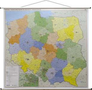 EkoGraf Polska - mapa ścienna obszarów właściwości prokuratur 1:500 000 - Atlasy i mapy - miniaturka - grafika 1