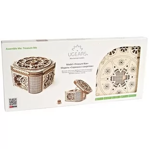 Ugears Model mechaniczny do składania. Skrzynia skarbów, 70031 - Modele do sklejania - miniaturka - grafika 4