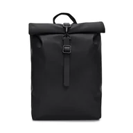 Plecaki - Plecak Rains Rolltop Rucksack Mini W3 13330 Black - miniaturka - grafika 1
