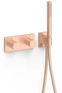 Zestawy prysznicowe - Bateria podtynkowa TRES B-System 24-K Matowe Różowe złoto 30735201OPM - miniaturka - grafika 1