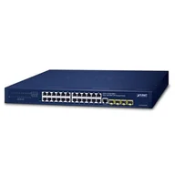 Switche - PLANET GS-4210-24T4SR (24-Port 10/100/1000T + 4-Port 100/1000X SFP, zasilanie AC lub AC+DC) - miniaturka - grafika 1