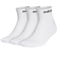 Skarpetki męskie - Skarpetki adidas Half-Cushioned 3PP GE1381 - białe - miniaturka - grafika 1