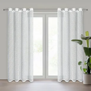 Firana Cyntia 140x250 cm na przelotkach - Firany - miniaturka - grafika 1