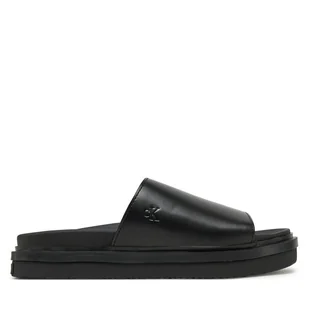 Klapki Calvin Klein Jeans Flat Molded Sandal Slide YW0YW01710 Czarny - Klapki i japonki damskie - miniaturka - grafika 1