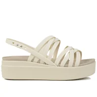 Sandały damskie - Sandały damskie na basen Crocs BROOKLYN STRAPPY LOWWDG - miniaturka - grafika 1