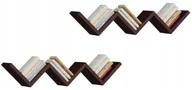 Półki i regały dla dzieci - Wiszące półki na książki w kolorze wenge F7-G29 - miniaturka - grafika 1