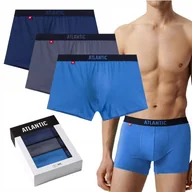 Majtki męskie - SZORTY MĘSKIE BOKSERKI ATLANTIC 3MH011/NIEC/NIEJ/IND 3PAK XXL - miniaturka - grafika 1