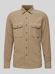 Koszula casualowa o kroju regular fit z kieszeniami na piersi model ‘CORDUROY’ - Koszule męskie - miniaturka - grafika 1