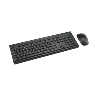 Kensington KM150 EQ klawiatura Dołączona myszka Biuro RF Wireless QWERTY Amerykański międzynarodowy Czarny - Zestawy myszka + klawiatura - miniaturka - grafika 1