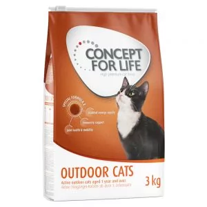Concept for Life Outdoor Cats - ulepszona receptura! - 3 x 3 kg - Sucha karma dla kotów Concept for Life Outdoor Cats - ulepszona receptura! - 3 x 3 kg - Sucha karma dla kotów - miniaturka - grafika 1
