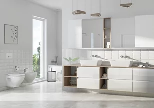 Cersanit MODUO SZAFKA LUSTRZANA 60 CM BIAŁA S929-017 S929-017 - Szafki łazienkowe - miniaturka - grafika 1