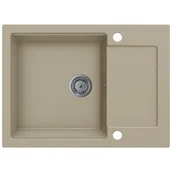 Zlewozmywaki - EOS Zlewozmywak granitowy UNITO z ociekaczem (piaskowy) - miniaturka - grafika 1