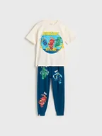 Skarpetki dla dzieci - Reserved - Piżama Lego Ninjago - złamana biel - miniaturka - grafika 1