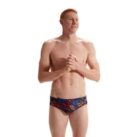 Kąpielówki męskie - Kąpielówki slipy męskie kąpielowe Speedo Allover Digital - miniaturka - grafika 1