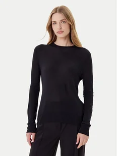 Calvin Klein Sweter LV044C339G Czarny Regular Fit - Swetry damskie - miniaturka - grafika 1