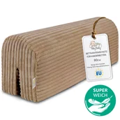 Ochraniacze do łóżeczka - Ochraniacz krawędzi łóżka dla dzieci 80 cm Minky - zabezpieczenie przed wypadnięciem, ochraniacz na ramę łóżka do łóżeczka, łóżka piętrowego, z pokr.. - miniaturka - grafika 1