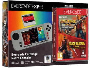Konsola przenośna EVERCADE EXP-R + Duke Nukem Collection 1 Szary - Konsole i gry retro - miniaturka - grafika 1