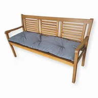 Poduszki ogrodowe - Poduszki na meble ogrodowe bez oparcia, 150x40 cm, Grafit - miniaturka - grafika 1