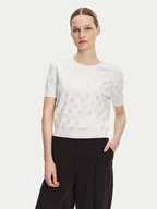 Swetry damskie - Guess Sweter W5GR05 Z3D60 Biały Regular Fit - miniaturka - grafika 1