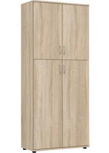 Skandynawski Regał Biurowy Dąb Sonoma D1-H52 - Regały - miniaturka - grafika 1