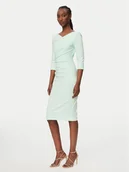 Sukienki - Rinascimento Sukienka koktajlowa CFC0127699003 Zielony Slim Fit - miniaturka - grafika 1
