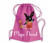 Plecaki worki - Worek Do Przedszkola Na Buty WF Królik Bing #2 - miniaturka - grafika 1