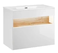 Umywalki - Elior Szafka łazienkowa z umywalką 80 cm G6-B72 - miniaturka - grafika 1